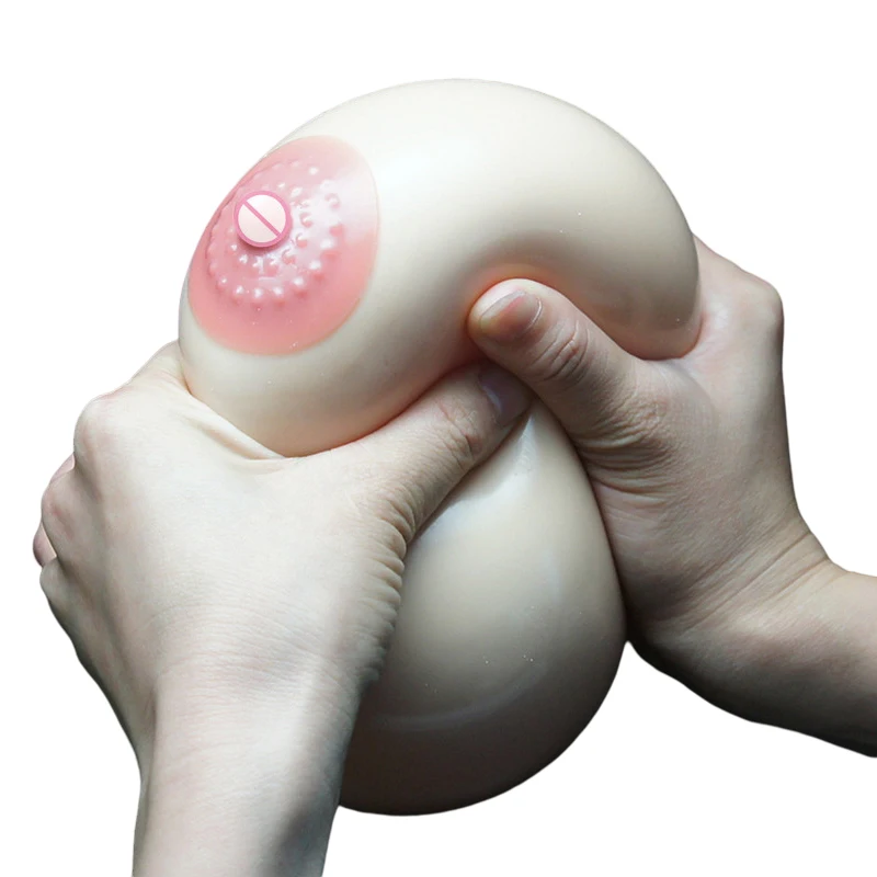 XXL Novelty Squeeze Boob Breast Stress Reliever Stag Night Joke Gift Funny  Prank for sale online