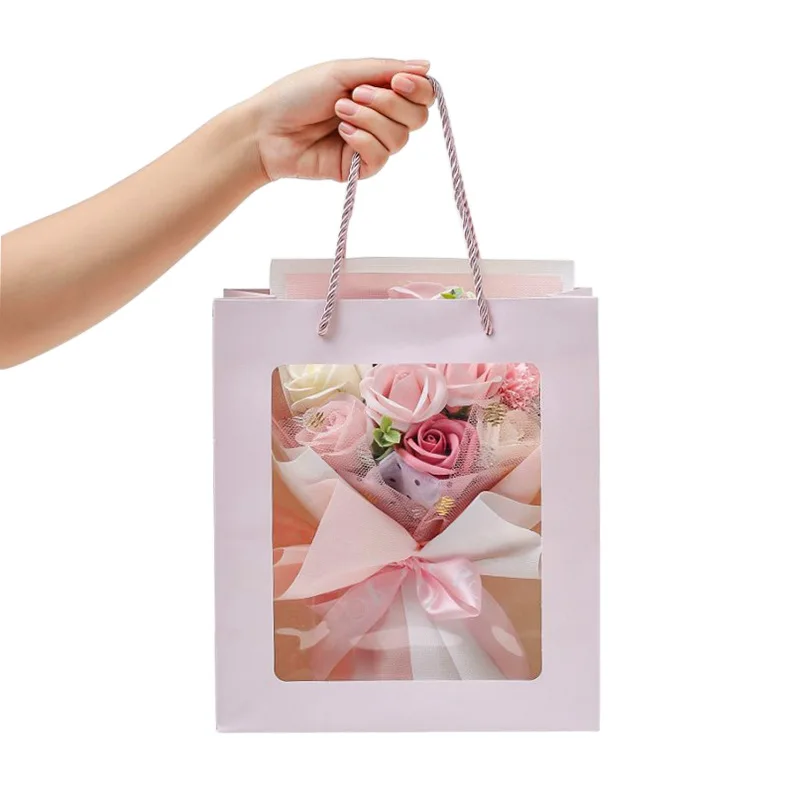 Carnation Soap Flower Simulation Rose Small Bouquet 38 Valentine's Day Creative Gift for Boyfriend and Girlfriend