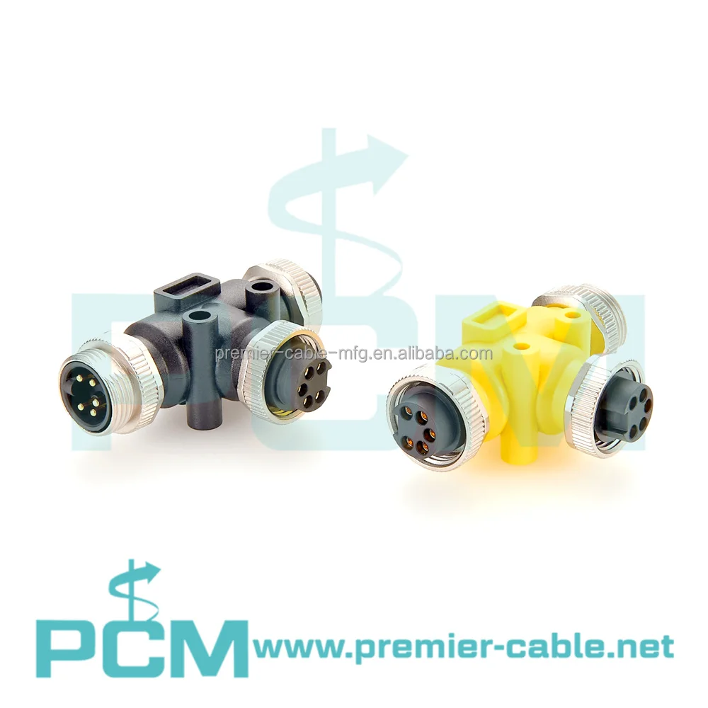 Automation DeviceNet Mini-Change 7/8"-16UNF Interbus 5 Poles T Splitter Connector manufacture