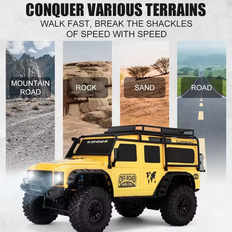 HB Toys ZP1005 RC Crawler Truck - 1/10 Scale 4WD Electric