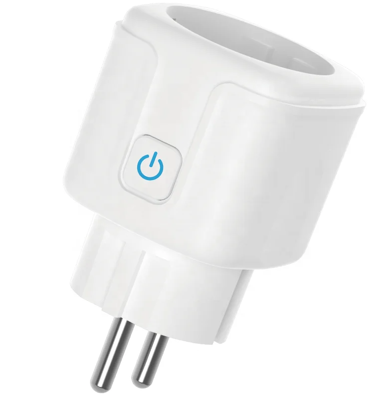 Home Wireless Mini Wifi Round European Smart Electric Plug Wall Socket EU AC Socket Plug Wifi Touch Switch