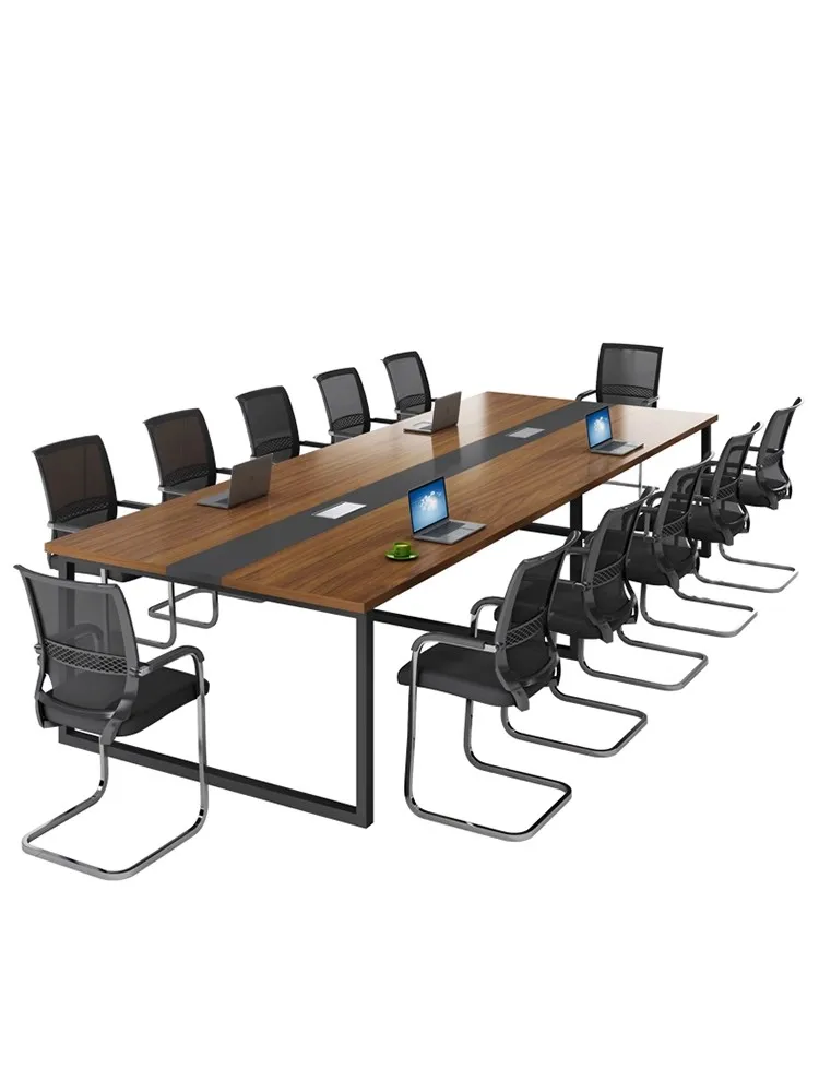 Office Conference Room Meeting Tables and Chairs Set Modern 8 10 12 Person Desks Furniture Factory Customization Wholesale image 4