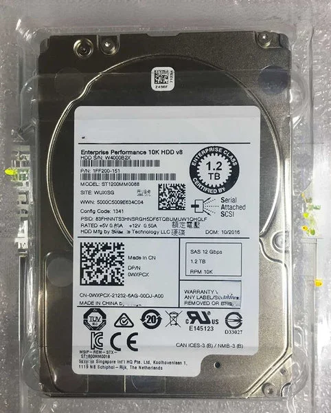 Dell 1.2TB 10K RPM SAS 2.5インチホットスワップ HDD R720 R730 R740