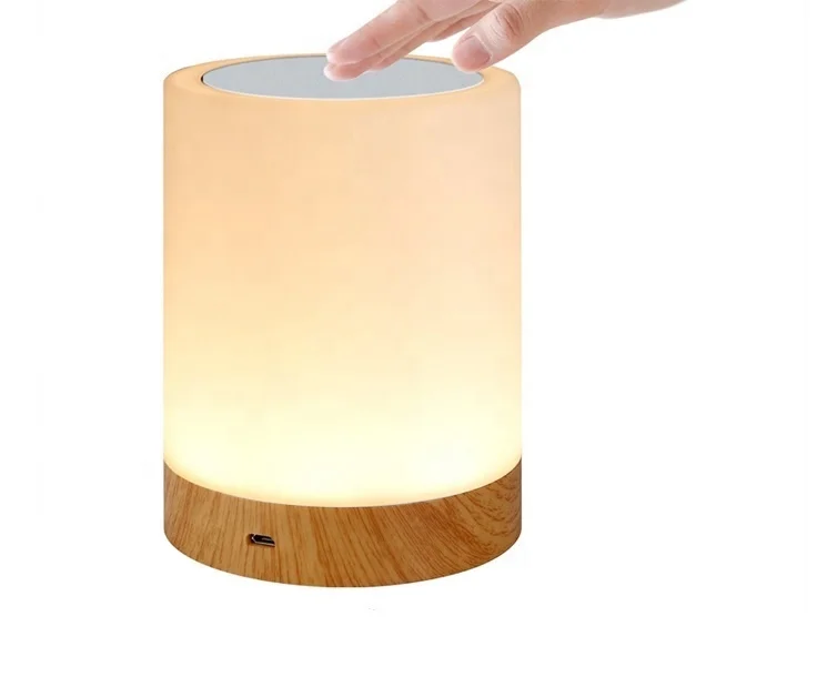 Hot sale bedroom dimmable color rgb cold white warm white led touch bedside table lamps