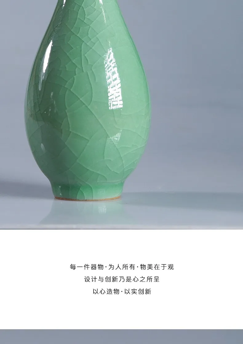 product wholesale custom beautiful mini desktop vase celadon vase flower utensils ceramic vases for home decor and ornament-11
