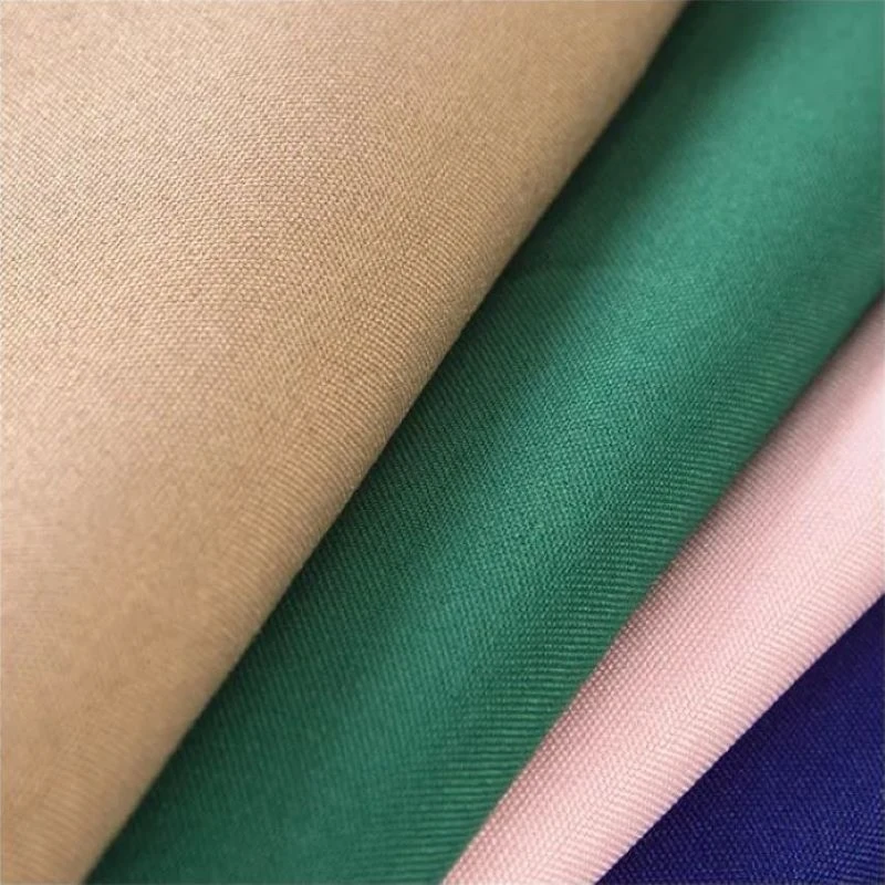 200 Gsm Twill Fabric Blended Polyester Poly Cotton Spandex for Workwear Shirts and Bags Plain Style Fashion Uniform Material