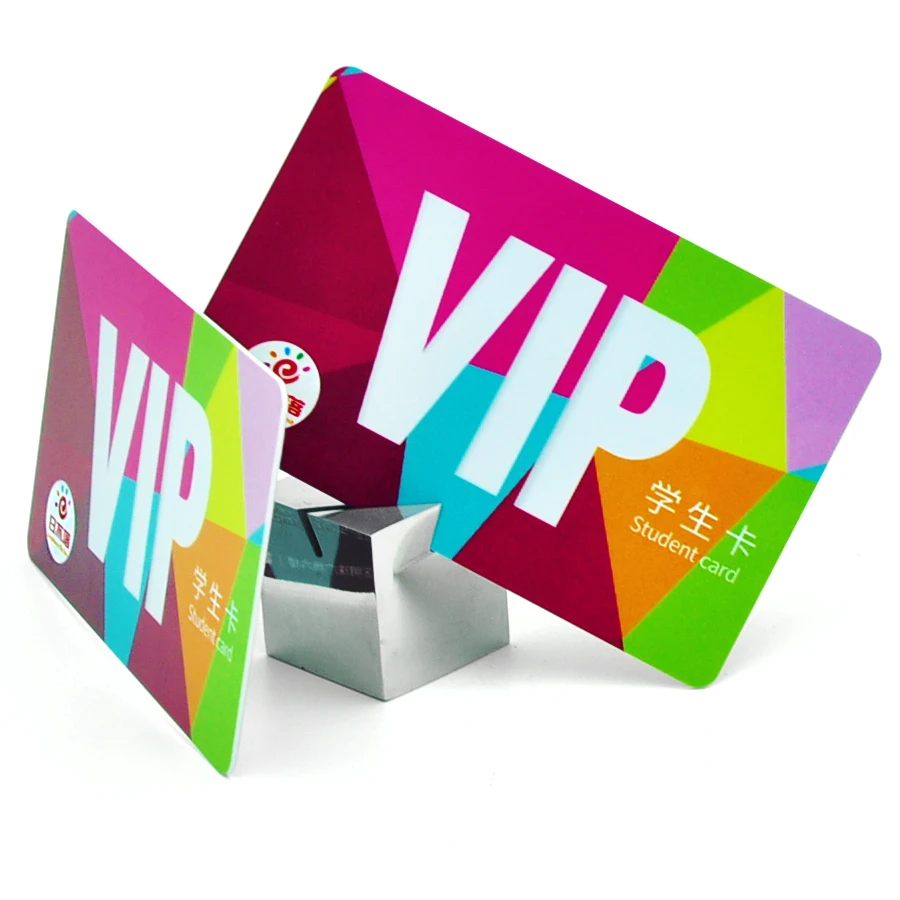 custom cmyk offset printing high quality vip student card with