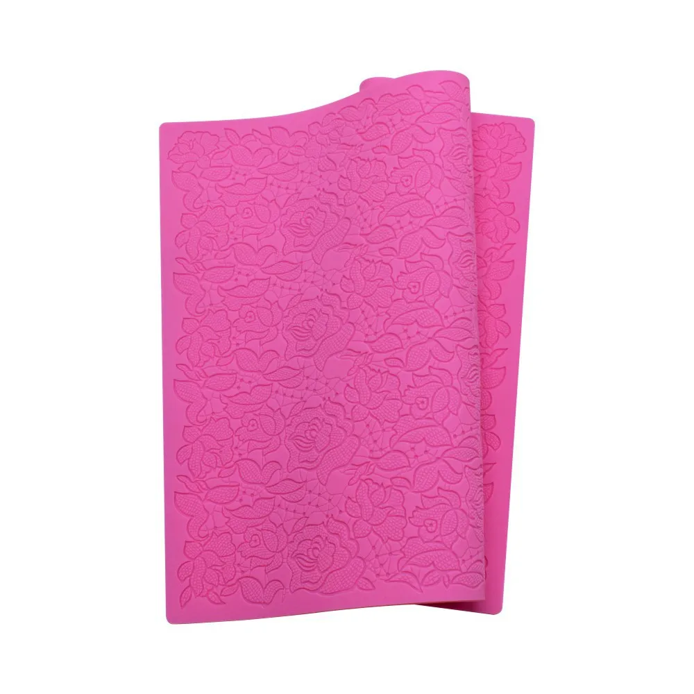 Silicone Flower Impression Mat - Gum Paste & Fondant Mold For Petals, Leaves, Centers
