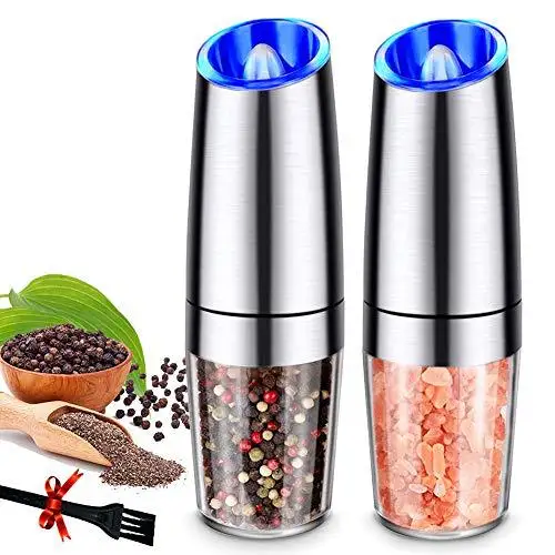 Gravity Electric Pepper And Salt Grinder Set,Adjustable Coarseness