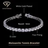 White Gold Plated 5mm