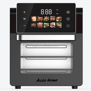 Stock 10L  Digital Control Air Fryer Oven Visualable Multifunction  Stainless Steel  Electric Smart Air Fryers With Touch Screen