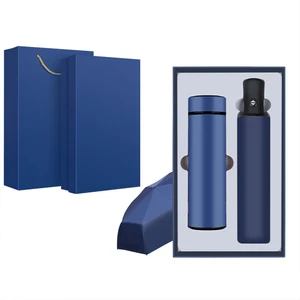 Custom Business Power Phone Stand & Vacuum Flask Christmas Graduation Bank Office Notebook Gift Set with Logo