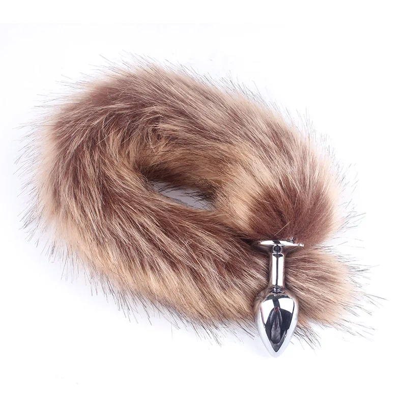 Multi-color Comfortable Pom Fox Tail Anal Plug Butt Plug Sex Toys for Cosplay Games Sexy Anal Sex Toys