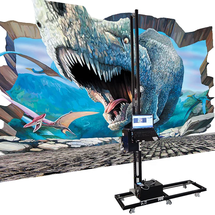 Factory Price Outdoor 3D Direct to Wall Printer Plaster Brick Painted Glass Wallpen Robot Machine