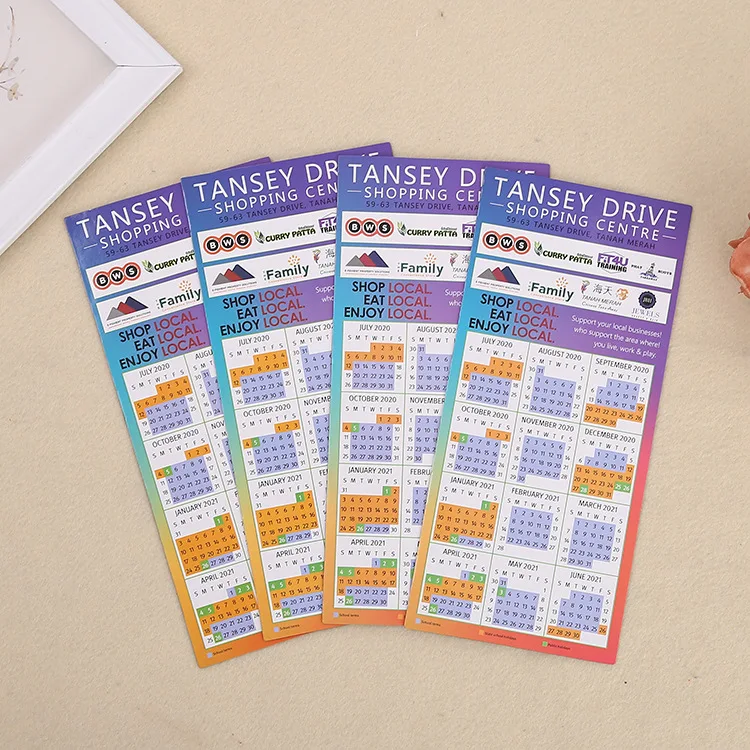 Персонализированный дизайн логотипа на заказ рекламный визиток магнитный календарь для