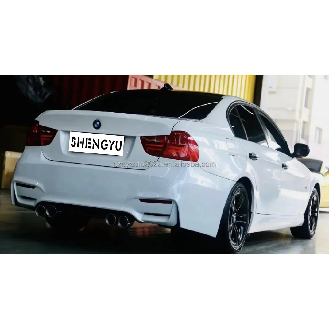 Body Kit Include Front Bumper Assembly Rear Lip Exhaust For Bmw 3 ...