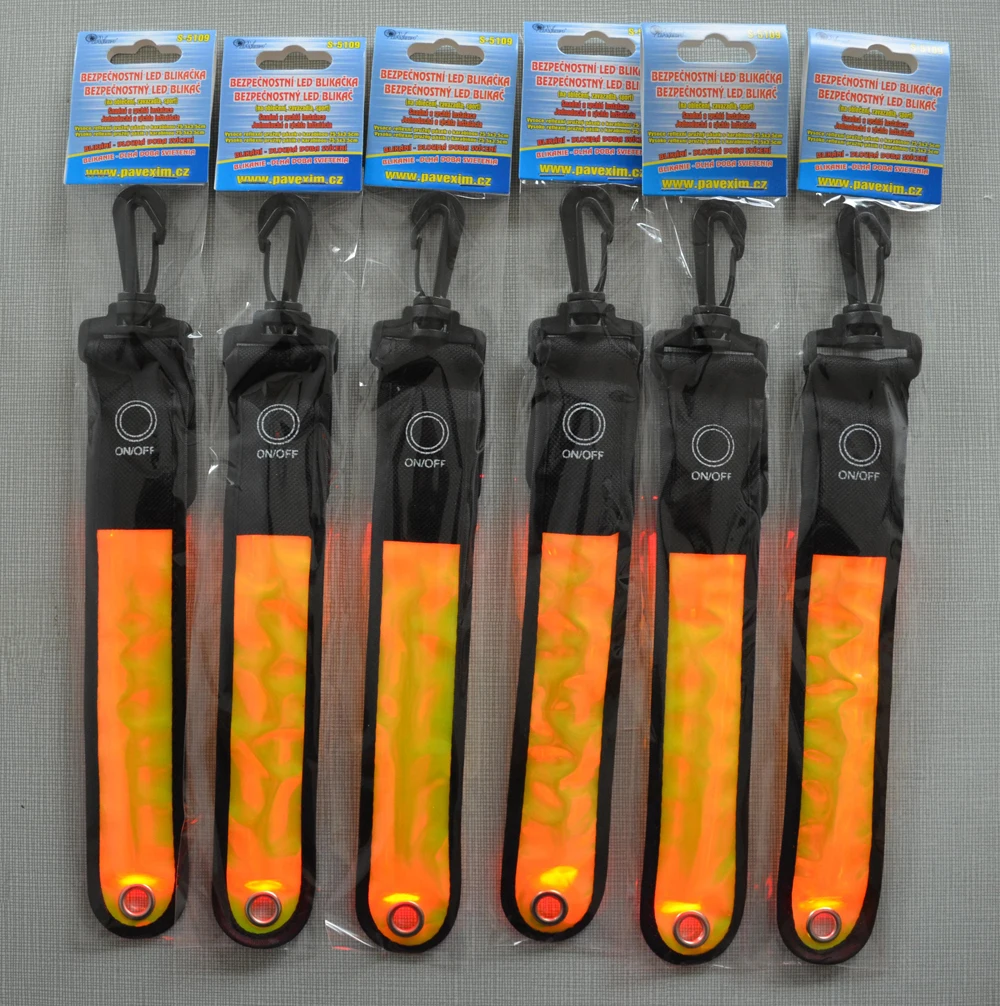 Reflective Led Safety Clip Light Flashing Hanger Buy Reflective Led