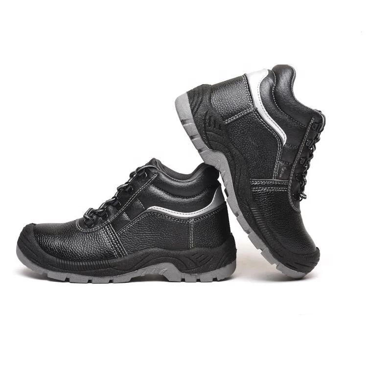 Protective Leather Mining Safety Boots Work Shoes