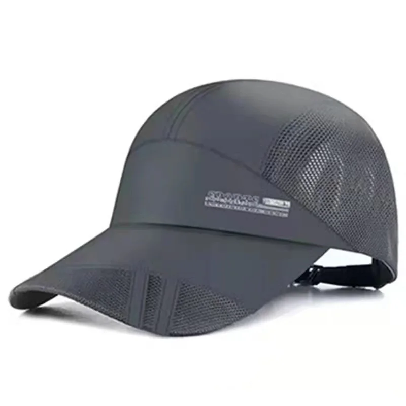 Soft Polyester Sports Cap Quick Drying Running Hats Lightweight