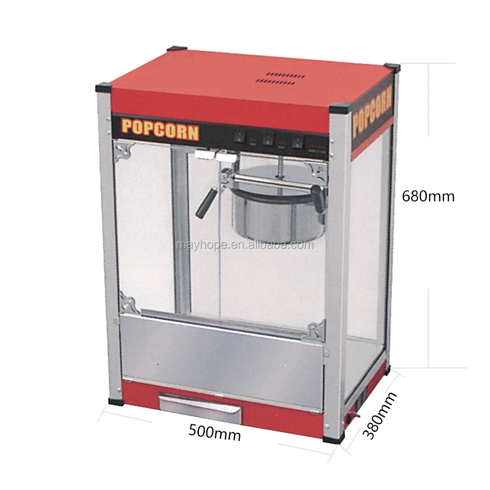 2.5kg Handcranked Old Popcorn Machine Manual Popcorn Maker Puffed Rice
