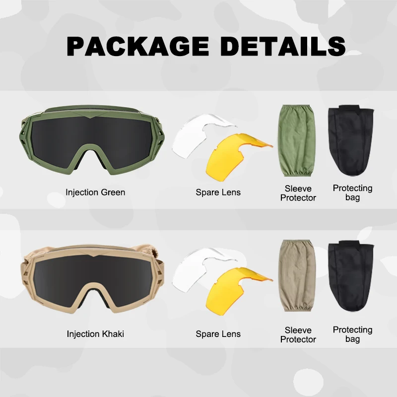V50 Bullet-proof Polarized Uv400 Cs Games Glasses Tactical Eyewear Shooting Ballistic Sunglasses Tactical Lenses Goggles