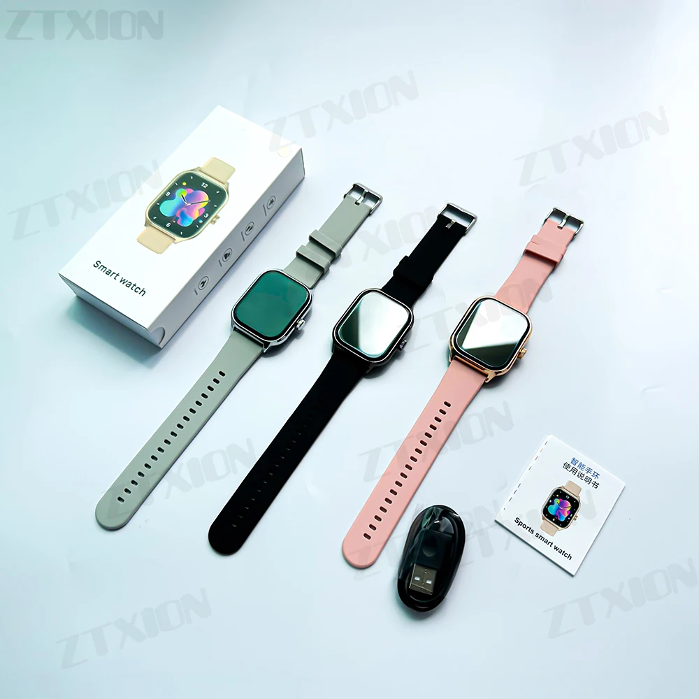 2024 New Rectangular Smartwatch Watch 4 Touch Screen Call APP Information Reminder Multiple Sports Modes Smart Watch