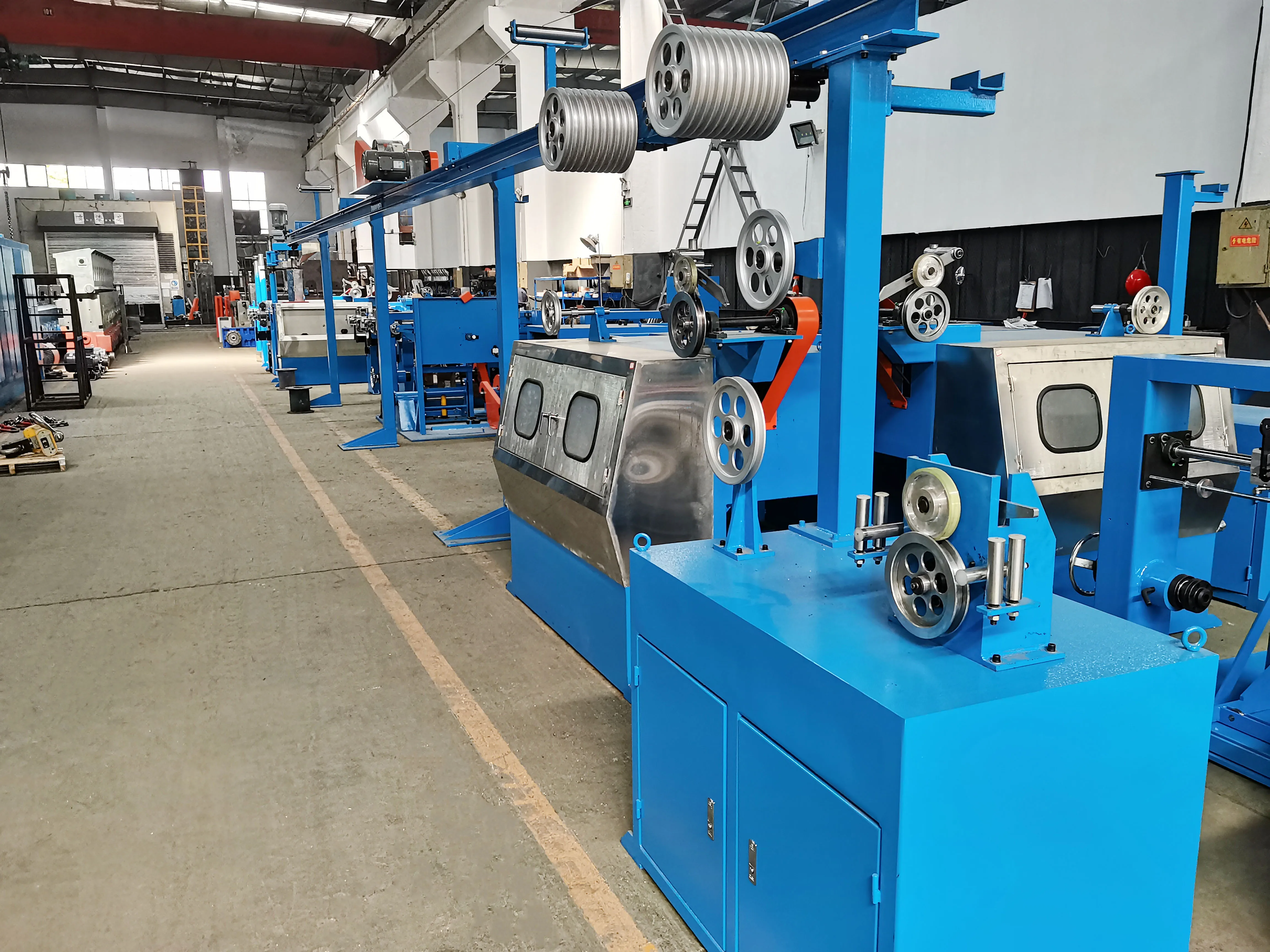 JICHENG Electric Automatic USB Data Copper Wire Cable Insulation Extruder Making Machine
