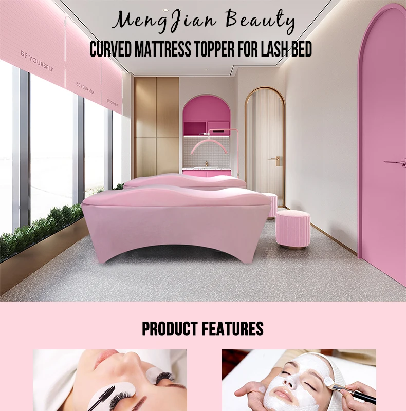 Eyelash Extension Bed Salon Pink Curve Lash Bed Curved Lash Mattress
