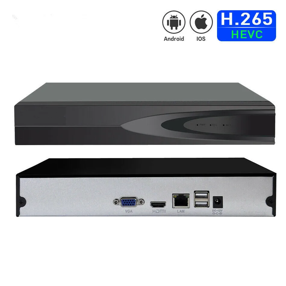 16CH Network Video Recorder NVR for Supports up to 16 X 5MP IP  Cameras CCTV System