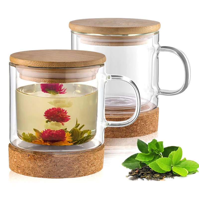 BOROSILICATE GLASS MUG | Double walled glass tea mug