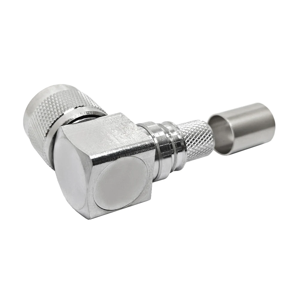 Factory Supply UHF PL259 Male Plug for Lmr400 Cable Right Angle 90 Degree RA EZ  Copper Rf Coax Coaxial Connector (rf)  Rohs