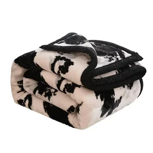 Plush Collection Soft & Cozy  Throw Blanket Custom Size Flannel Fleece Woven Machine Washing Portable-Throw Blanket