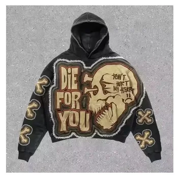 420gsm Top quality Heavyweight French Terry Patch Embroidery Hoodies Men's DTG Hoodies & Sweatshirts Custom Oversized Hoodie