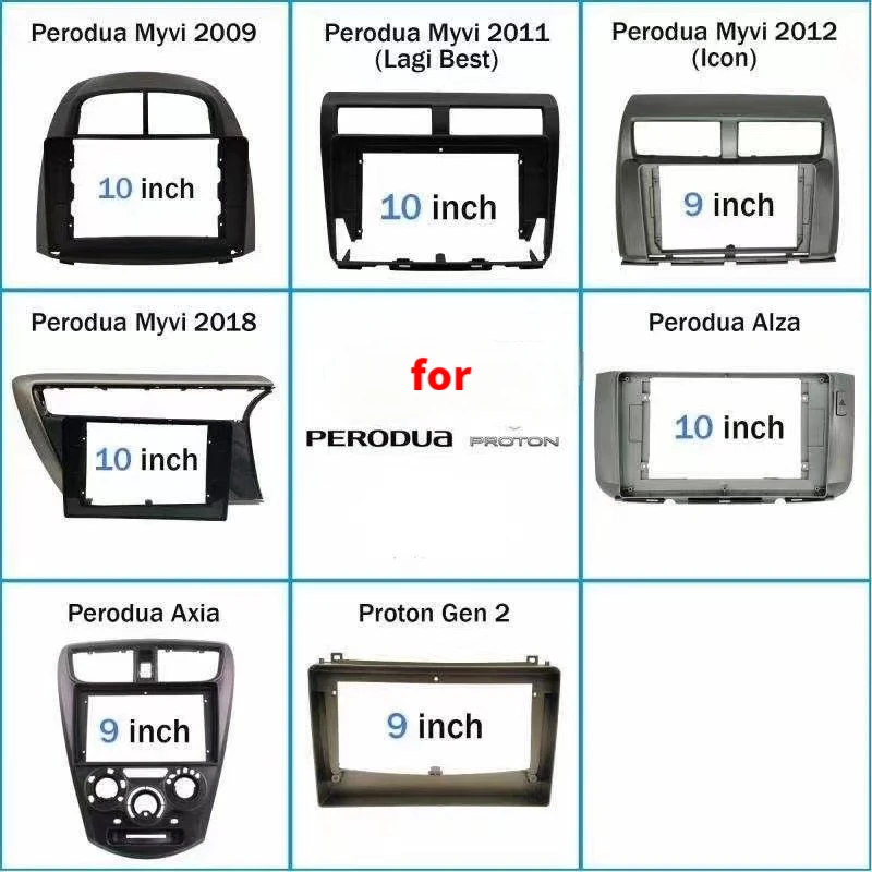 Car Video Frame Universal Car Radio Stereo Player Gps Navigation Panel ...