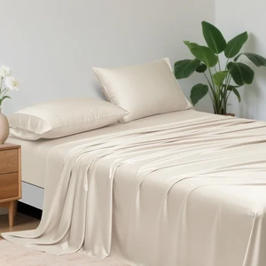 Extra Deep Pocket 60s Lyocell Bamboo Sheets 100% Organic Bedding for Summer for Extra Deep Mattresses