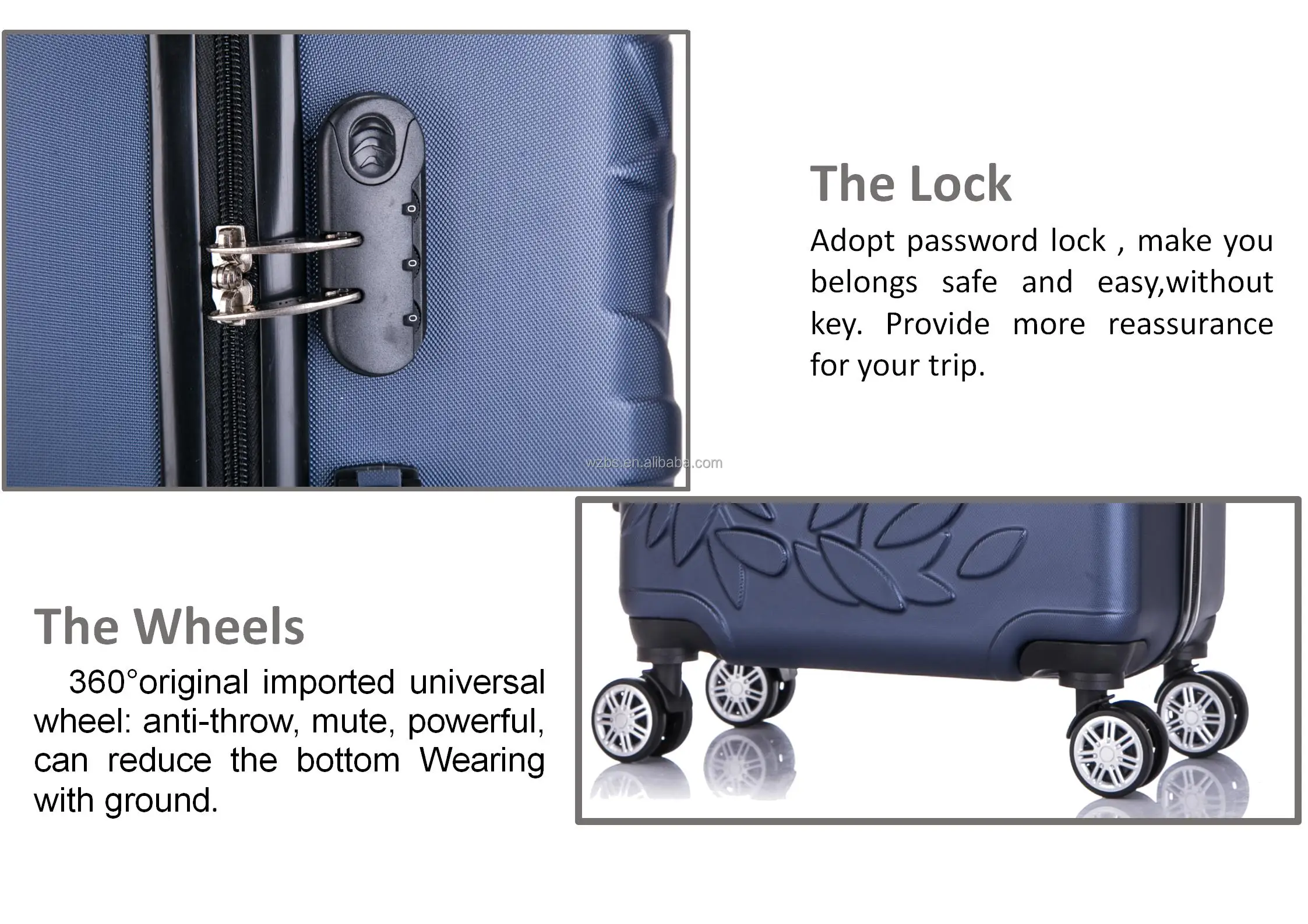 2023 Abs Luggage Sets Wholesale Suitcase Sets Maletas De Viaje Hard