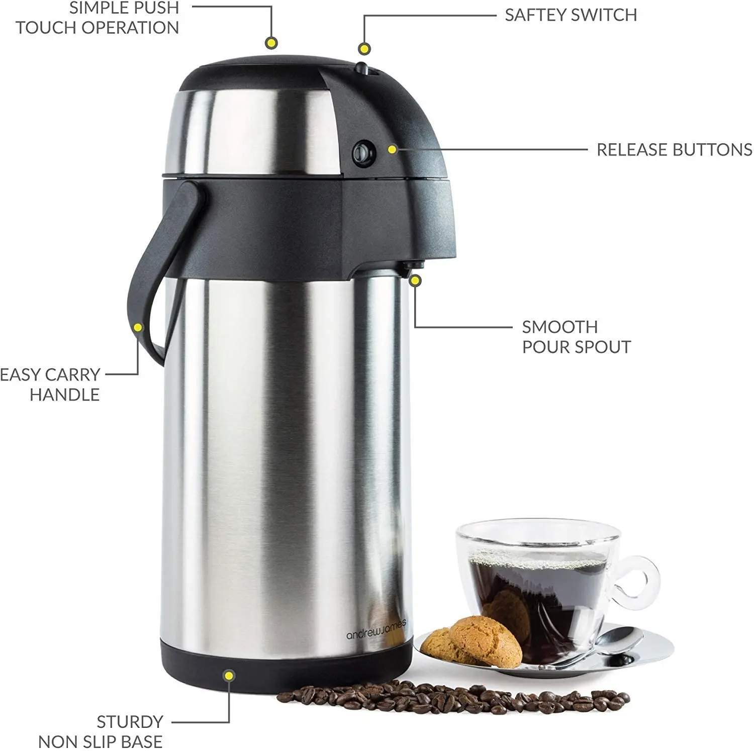 Buy Stainless Steel Thermos Flask,Pump 