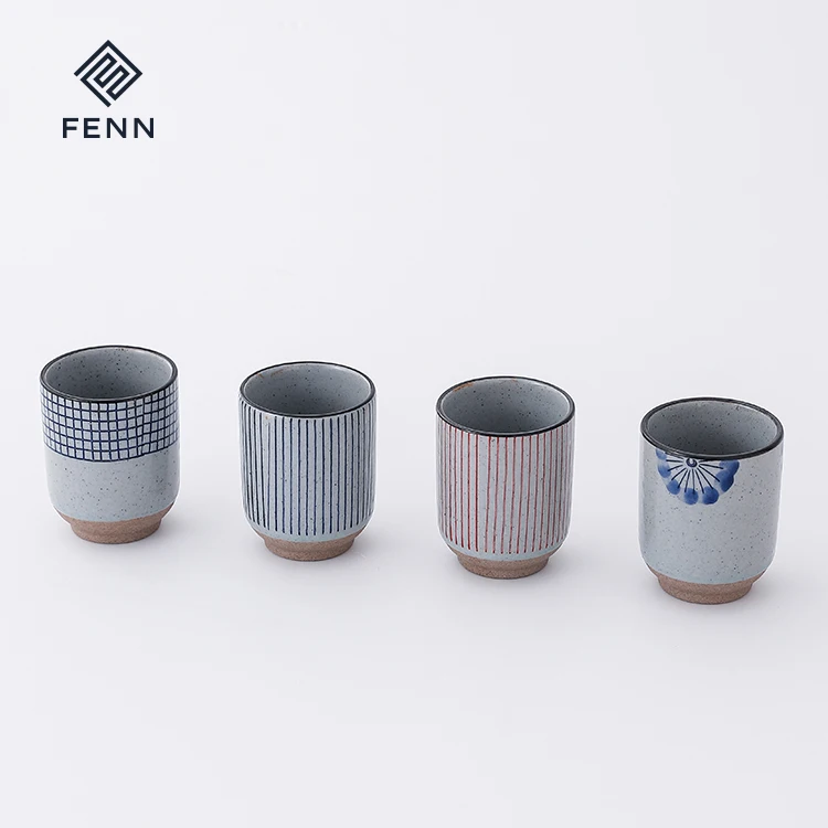 product fenn hot sale japanese style tea cups in bulk ceramic cup vintage reusable tea cups porcelain for gift or coffee shop-57