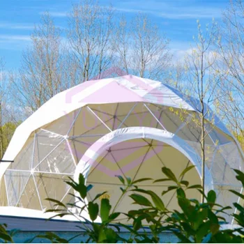 Rental Outdoor Large Commercial Events Advertising Tent Car Show Exhibition Geodesic Dome Tent Trade Show Tent Steel Frame