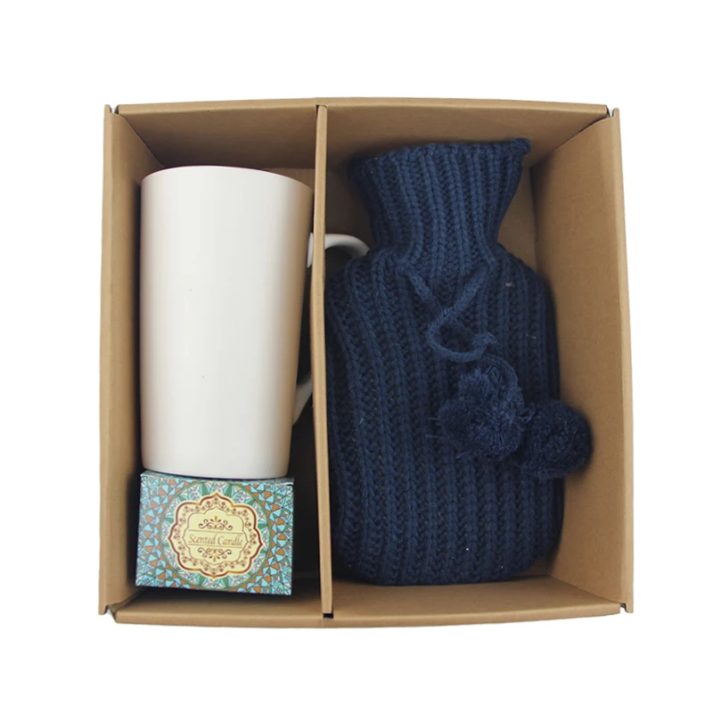product-750-750 custom logo hot water bag gift set rubber hot water bottle cover cup and socks