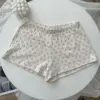 Apricot bottom with bear--shorts