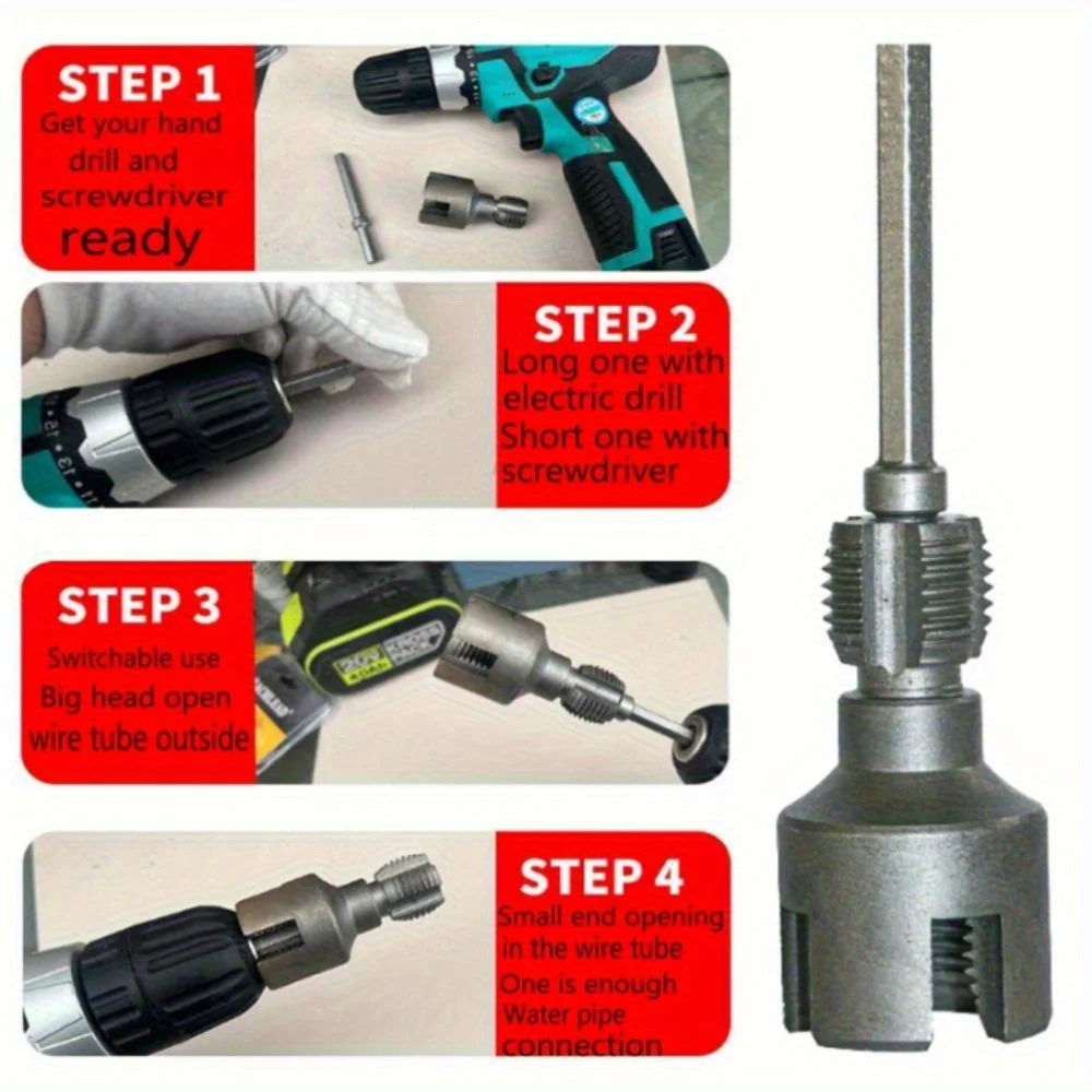 Industrial Grade PPR Thread Tapping Tool para Abertura Externa Interna Integrada OEM ODM personalizado para Tubo De Distribuição De Água