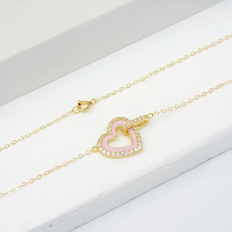 Wholesale Jewelry 14k 18k 10k Prue Gold Necklace Jewelry Woman Chocker