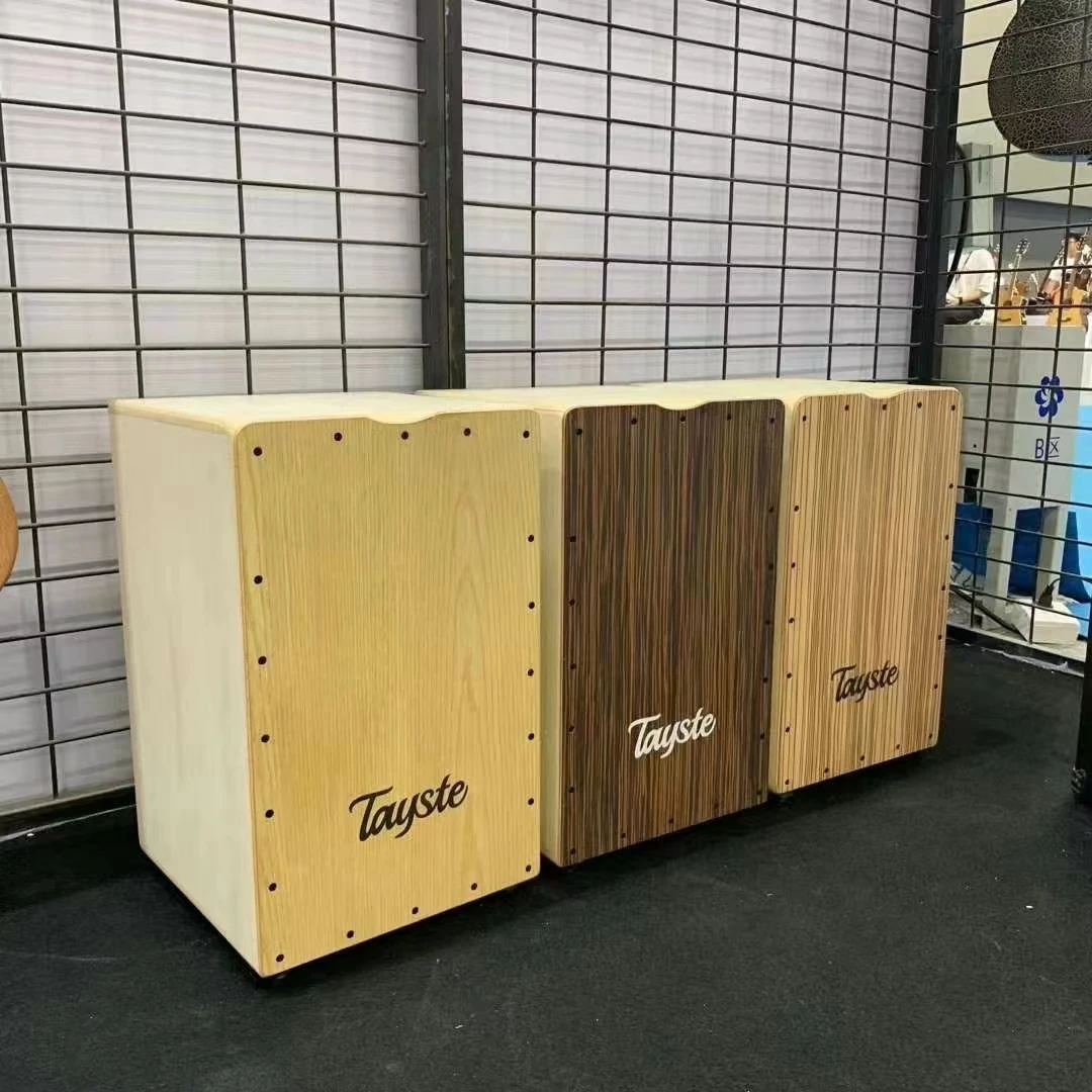 カフン・ドラム 木製パーカッションボックス ポータブル・カホン