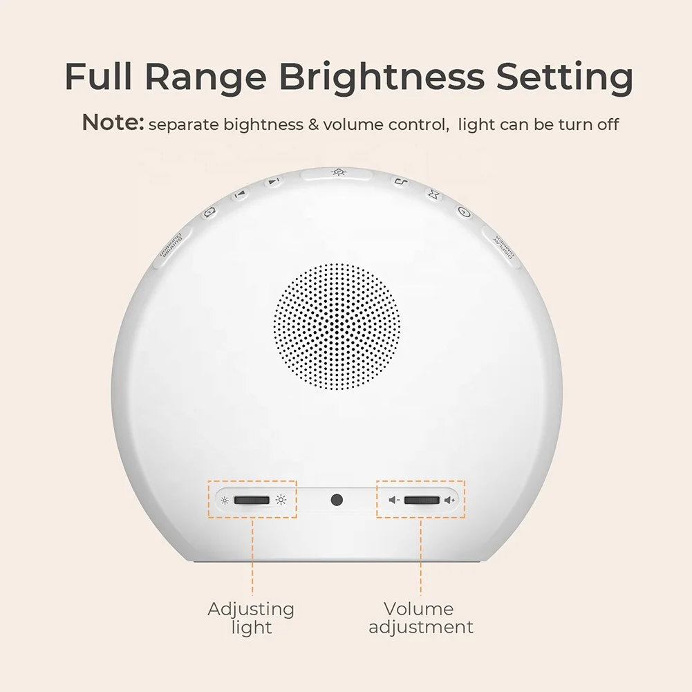 Hi-FiD 2023 новый дизайн звуковая машина для сна будильник с восходом солнца тренажер аппарат белым
