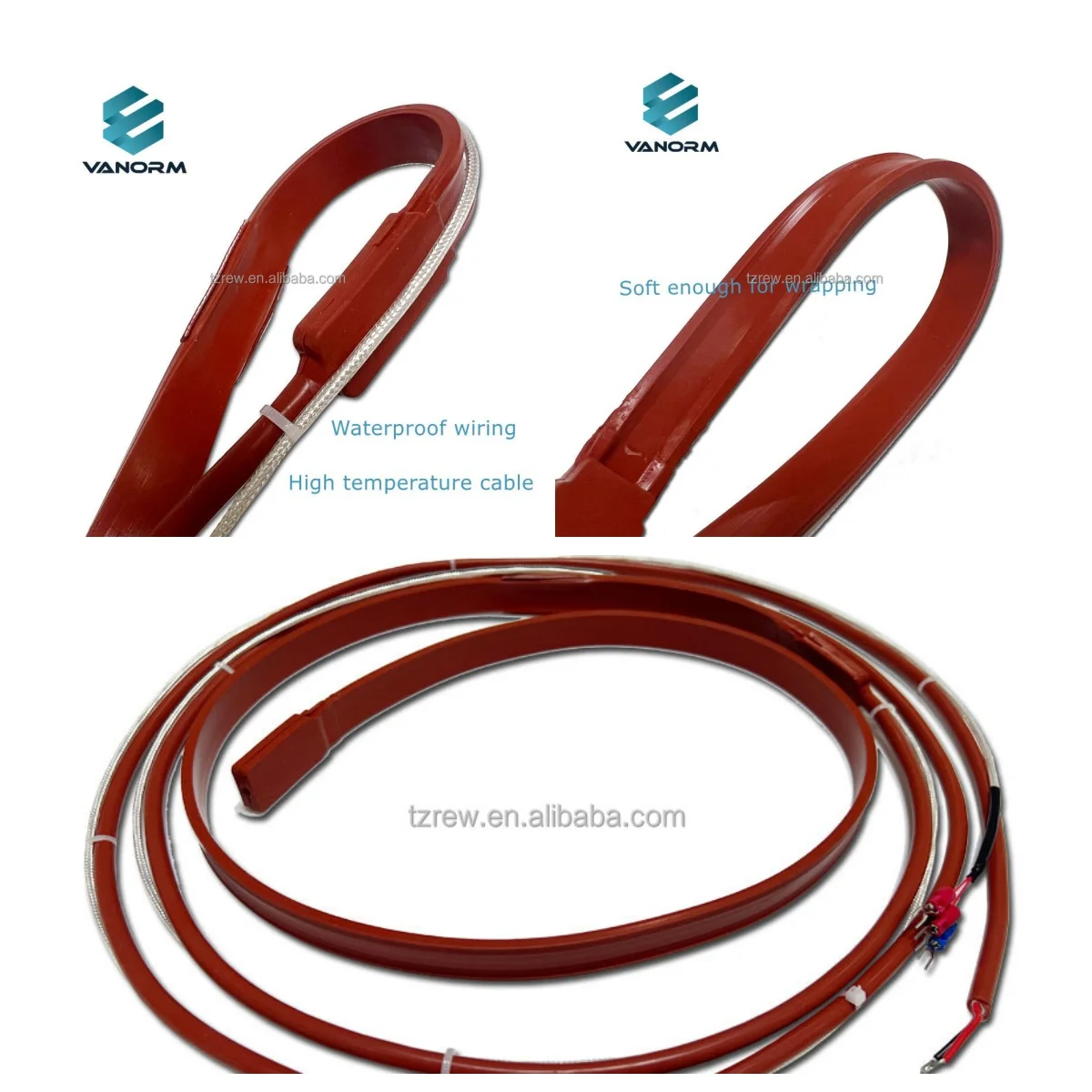 Temperature Waterproof Wiring Silicone Heater