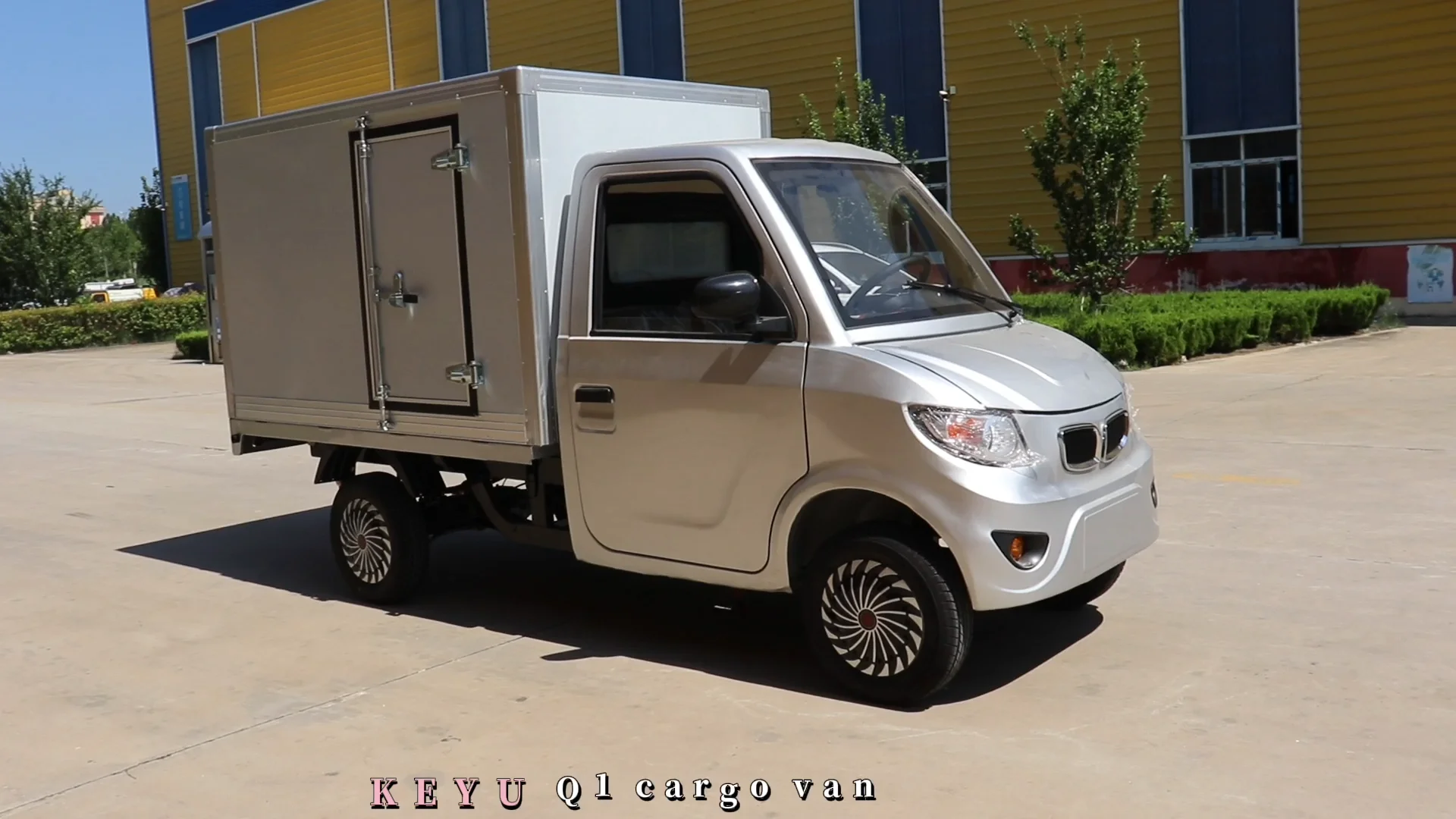 Keyu New Design High Quality Electric Cargo Truck Car Ev Cargo Vans Mini Electric Van Truck