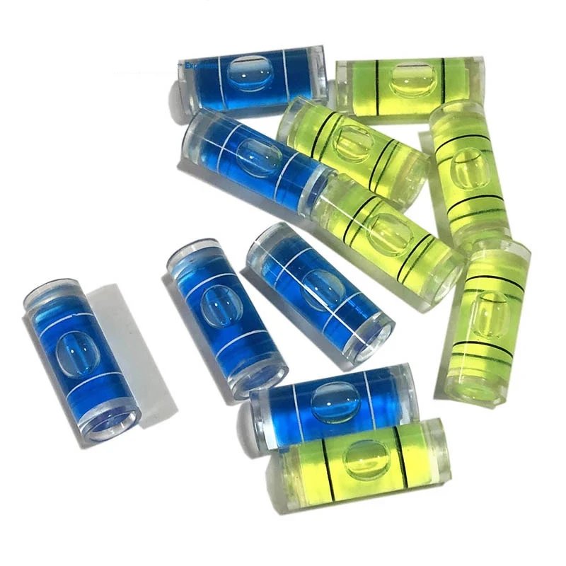 China Price Mini Acrylic Tube Circular Bubble Level Round Bubble Level Universal Protractor Tool