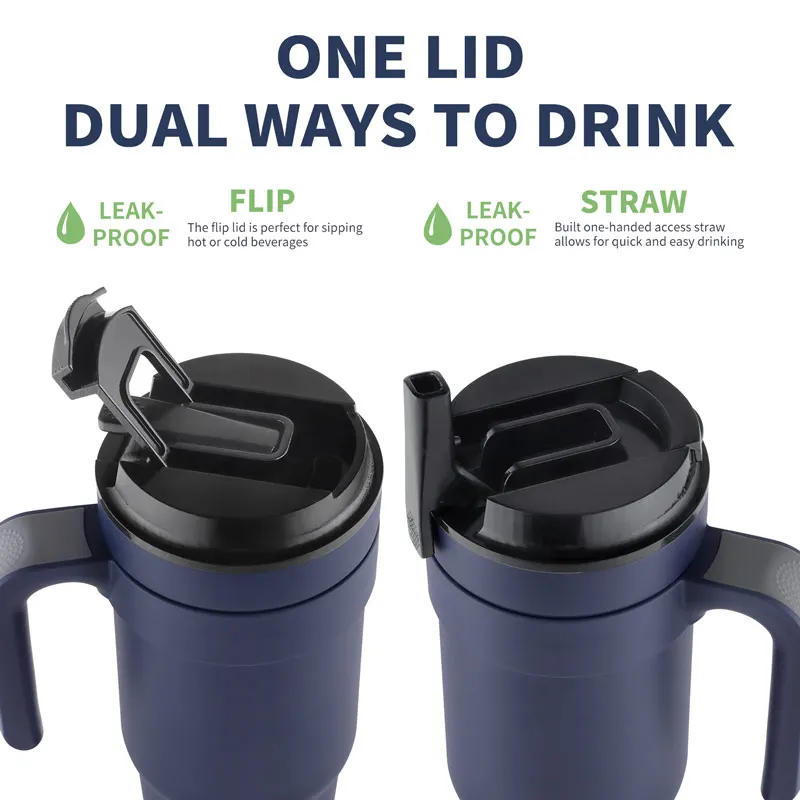 Tasse isotherme en acier inoxydable 304, grande capacité