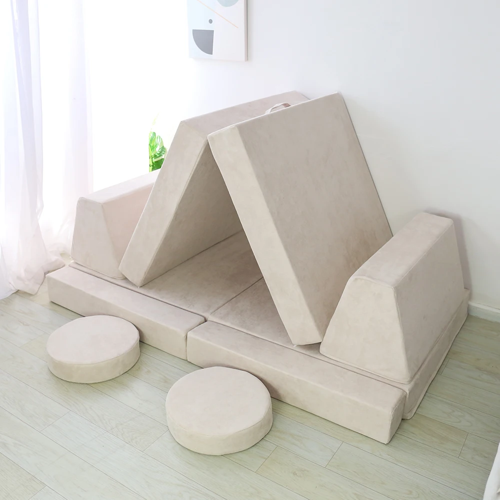 10 Pieces Per Set Linen Couch Kids Play Couch Modular Couch Child Sofa